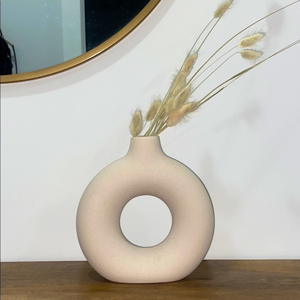 H&M home donut stoneware vase (SMALL)